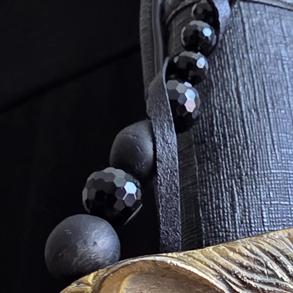 Goldtone Etched Lion Bag Charm - Custom Made - Picture 11 of 16